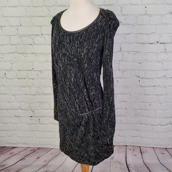 SCOTCH & SODA MAISON Scotch Long Sleeve Dress Black 2 - Picture 3 of 8